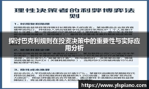 探讨巴克利规则在投资决策中的重要性与实际应用分析