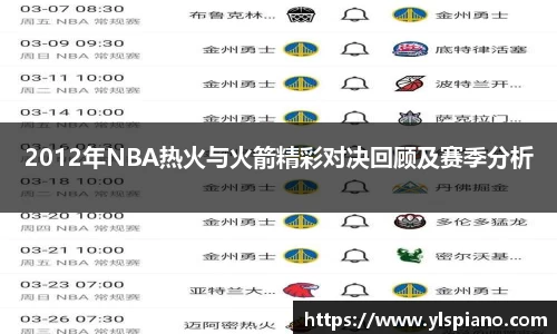 2012年NBA热火与火箭精彩对决回顾及赛季分析
